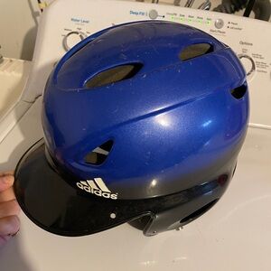 Adidas Royal Blue and Black Sports Helmet